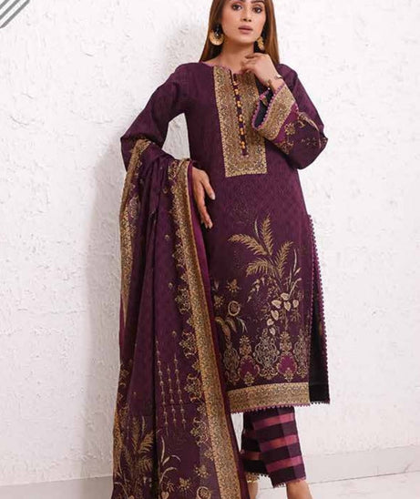 Roshni Print Lawn`22 D#911 Purple
