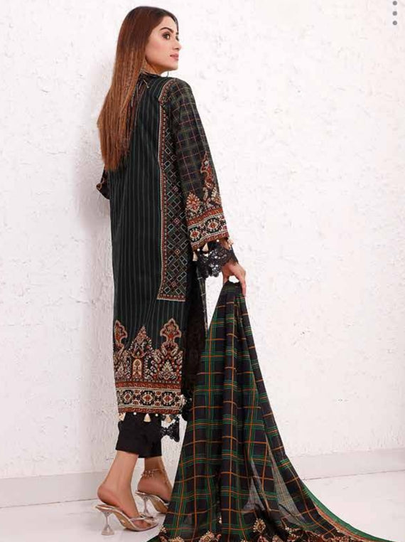 Roshni Print Lawn`22 D#913 Black
