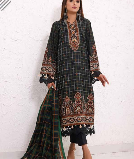 Roshni Print Lawn`22 D#913 Black