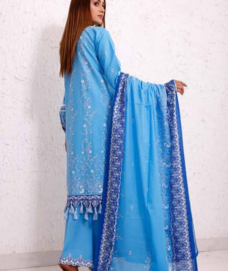 Roshni Print Lawn`22 D#914 Ferozi