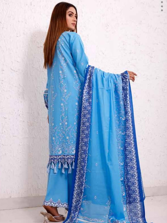 Roshni Print Lawn`22 D#914 Ferozi
