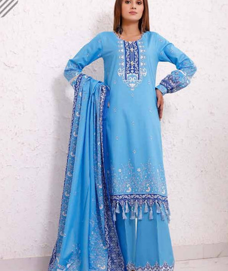 Roshni Print Lawn`22 D#914 Ferozi