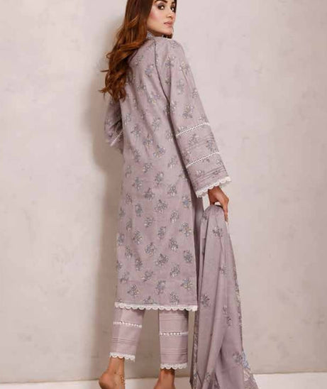 Roshni Print Lawn`22 D#918 Grey