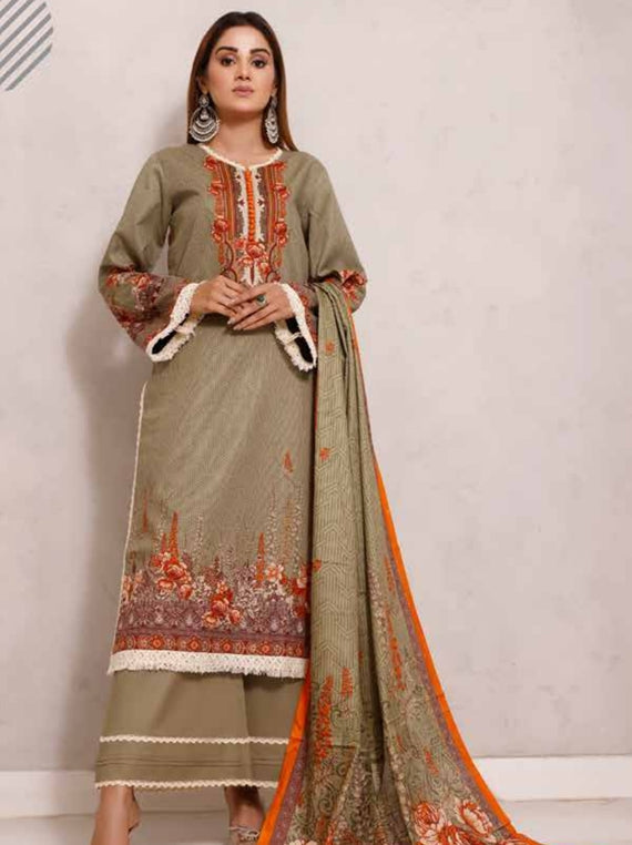 Roshni Print Lawn`22 D#920 M Green