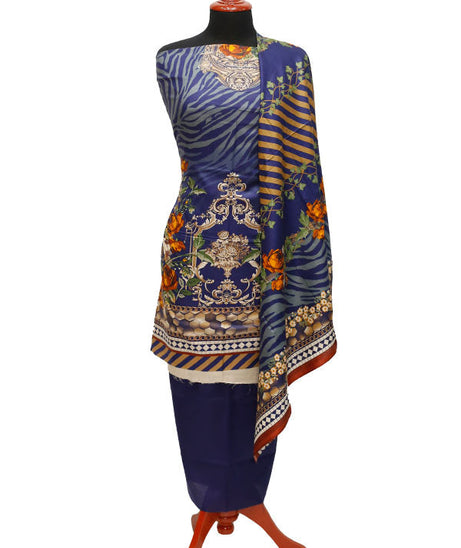 Royal Designer Lawn`21 D#101 N Blue