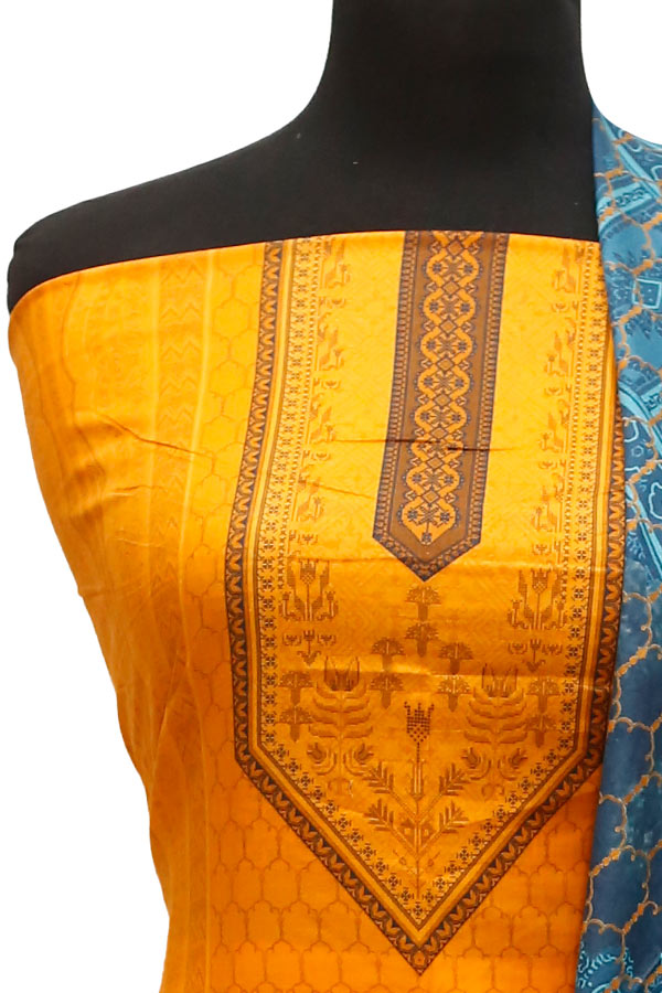 Royal Designer Lawn`21 D#5438 Orange