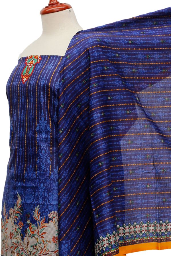Royal Designer Lawn'21 D # 602    Blue
