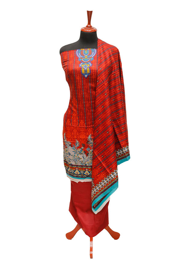 Royal Designer Lawn`21 D#602 Maroon
