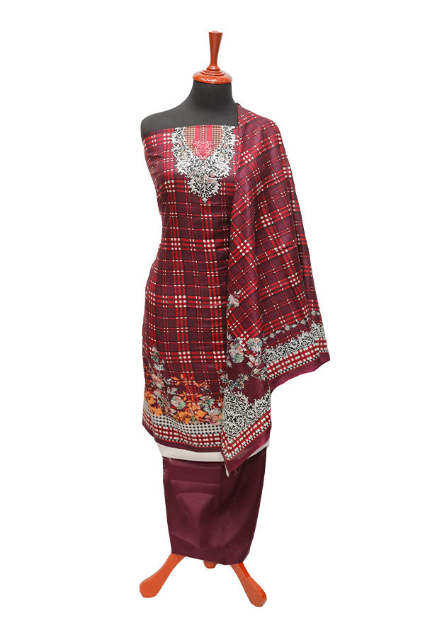 Royal Designer Lawn`21 D#603 Magenda