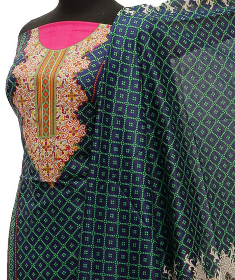 Royal Designer Lawn'21 D # 607    Blue