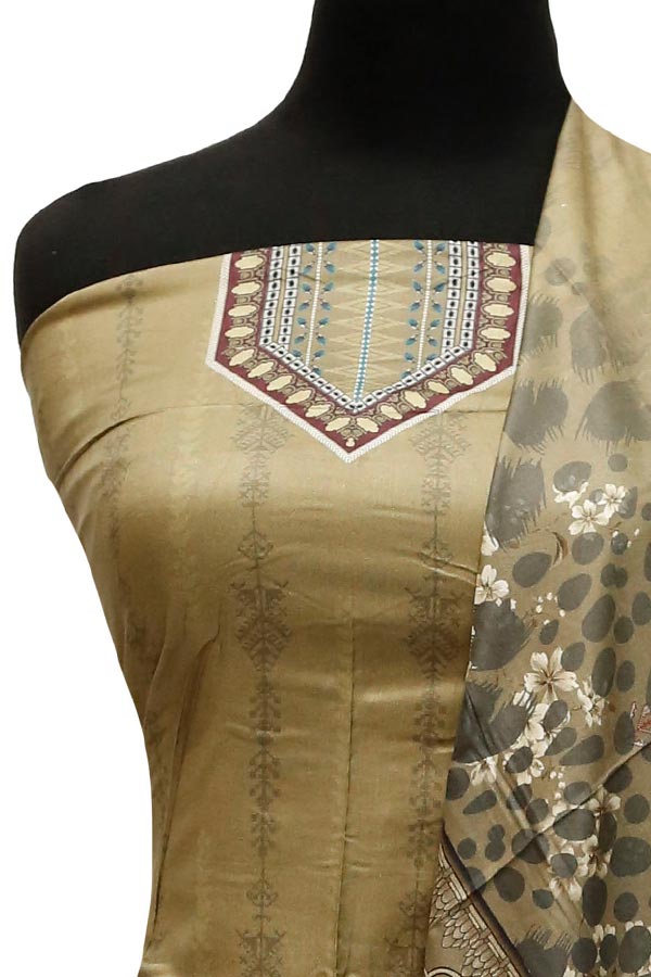 Royal Designer Linen`22 D#4217 Mehndi