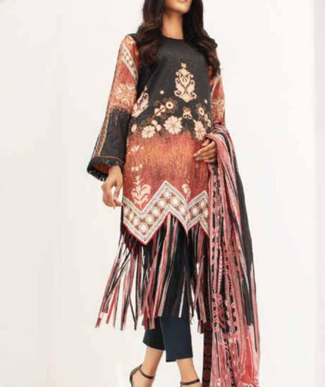Al Karam S/S Lawn'21 SS # 11   V # 2 Black
