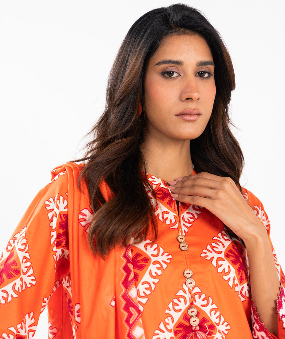 AL Karam S/S Lawn`25 SS#20.1 (Orange)