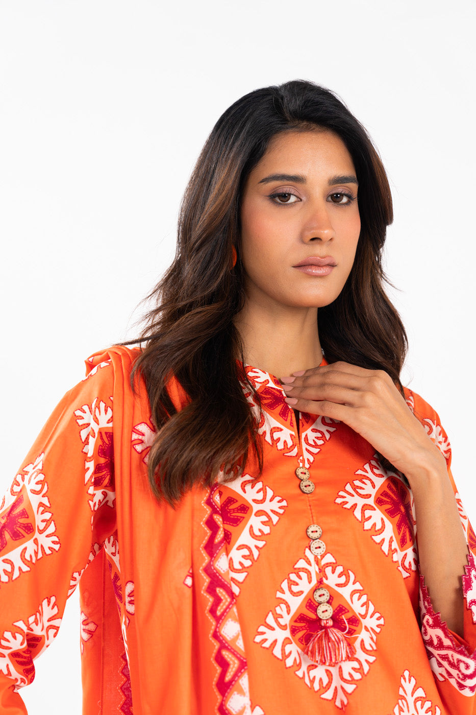 AL Karam S/S Lawn`25 SS#20.1 (Orange)