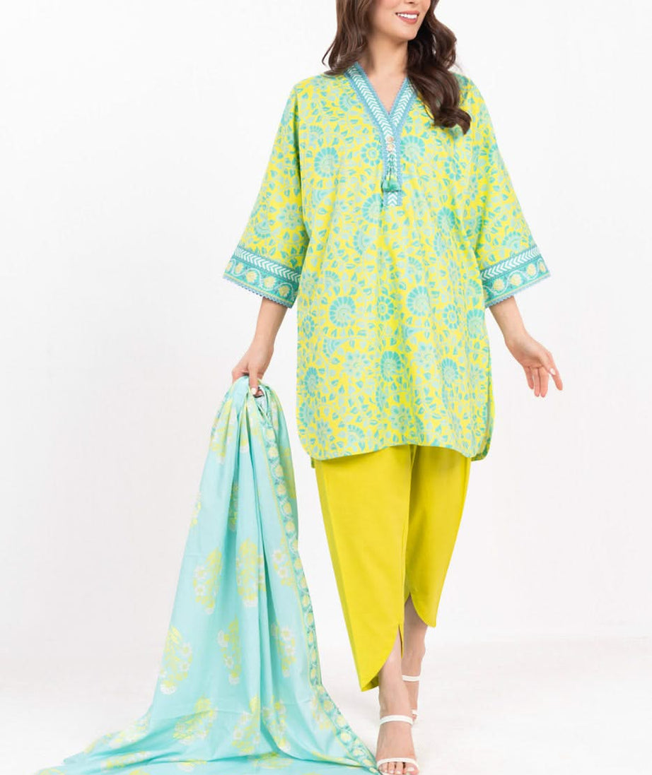 AL Karam S/S Lawn`25 SS#72.1 (Yellow)