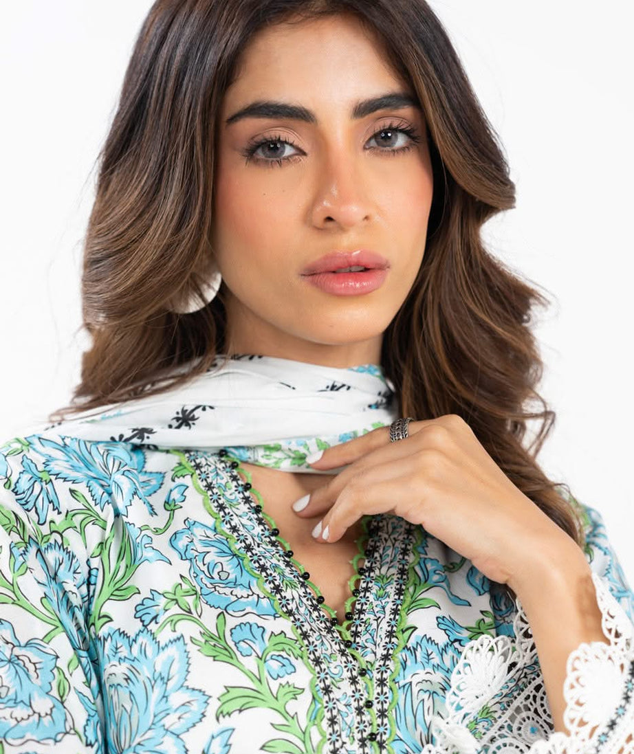 AL Karam S/S Lawn`25 SS#73.1 (White)