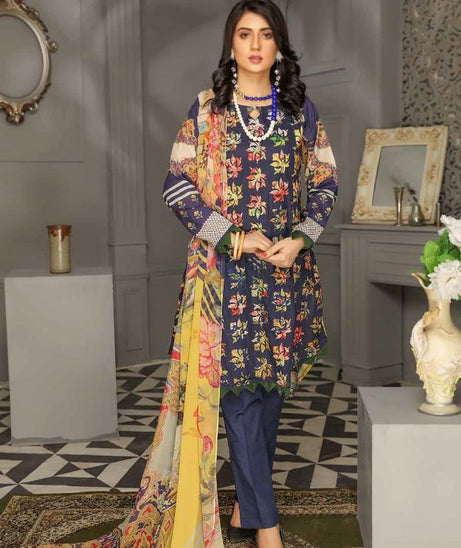 SS Rangoli Emb Lawn`21 D#08 (Vol-2)
