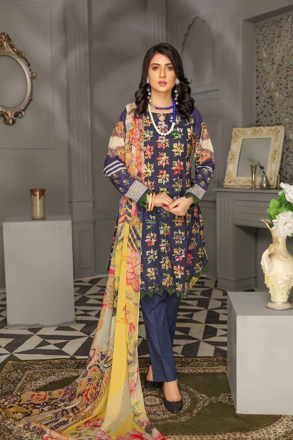 SS Rangoli Emb Lawn`21 D#08 (Vol-2)