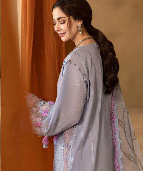Saira Rizwan Luxury Unstitched Lawn'25 SRL#03 (Edrina)