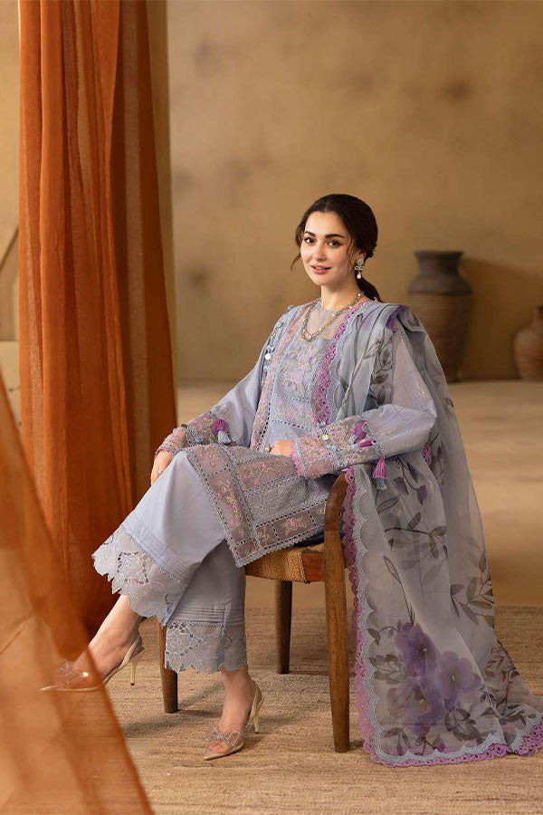 Saira Rizwan Luxury Unstitched Lawn'25 SRL#03 (Edrina)