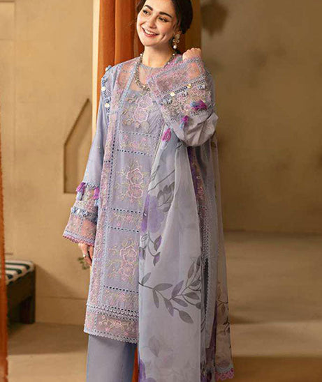 Saira Rizwan Luxury Unstitched Lawn'25 SRL#03 (Edrina)