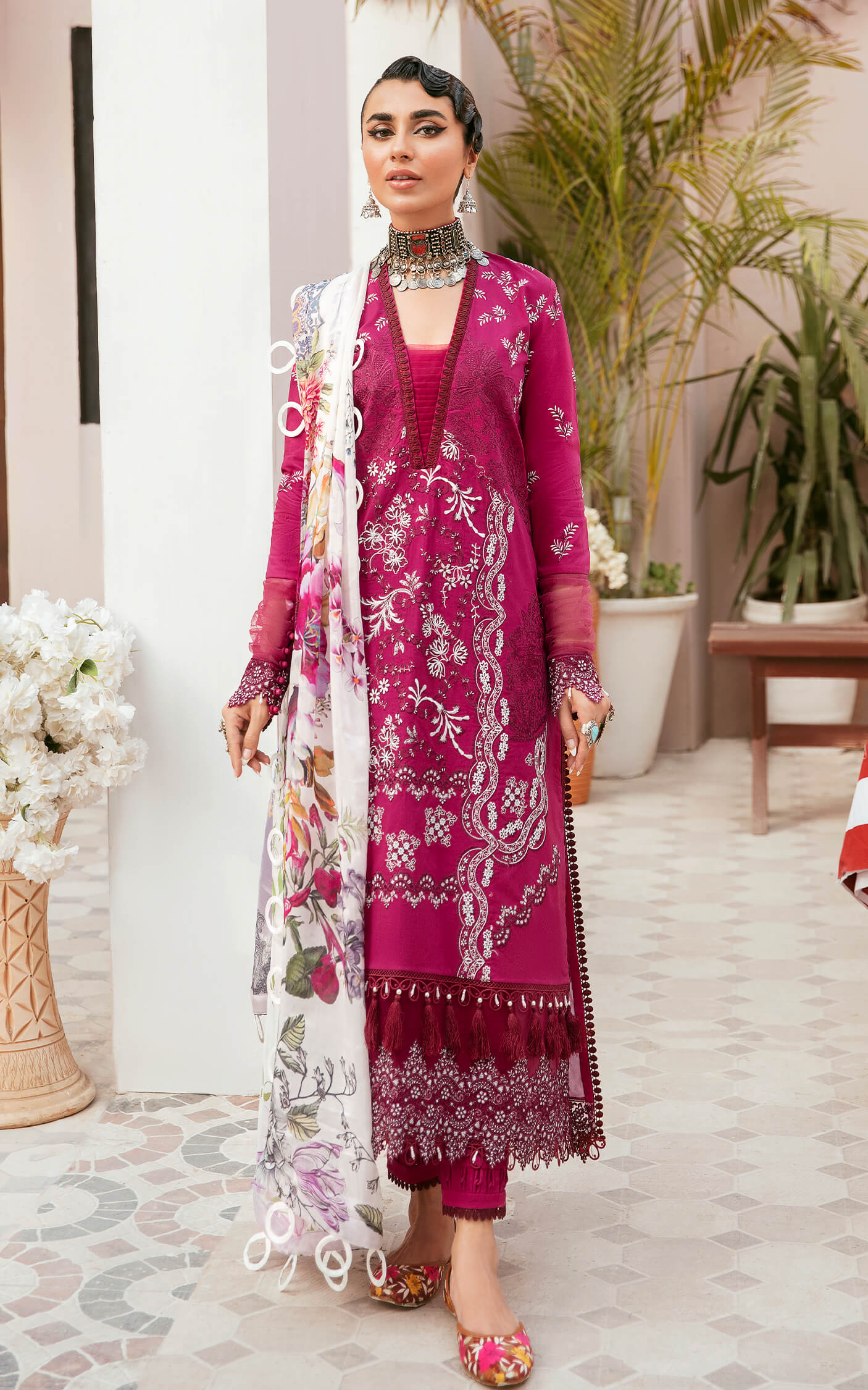 Asifa Nabeel Qaus-e-Quzah Luxury Lawn'22 SS#08