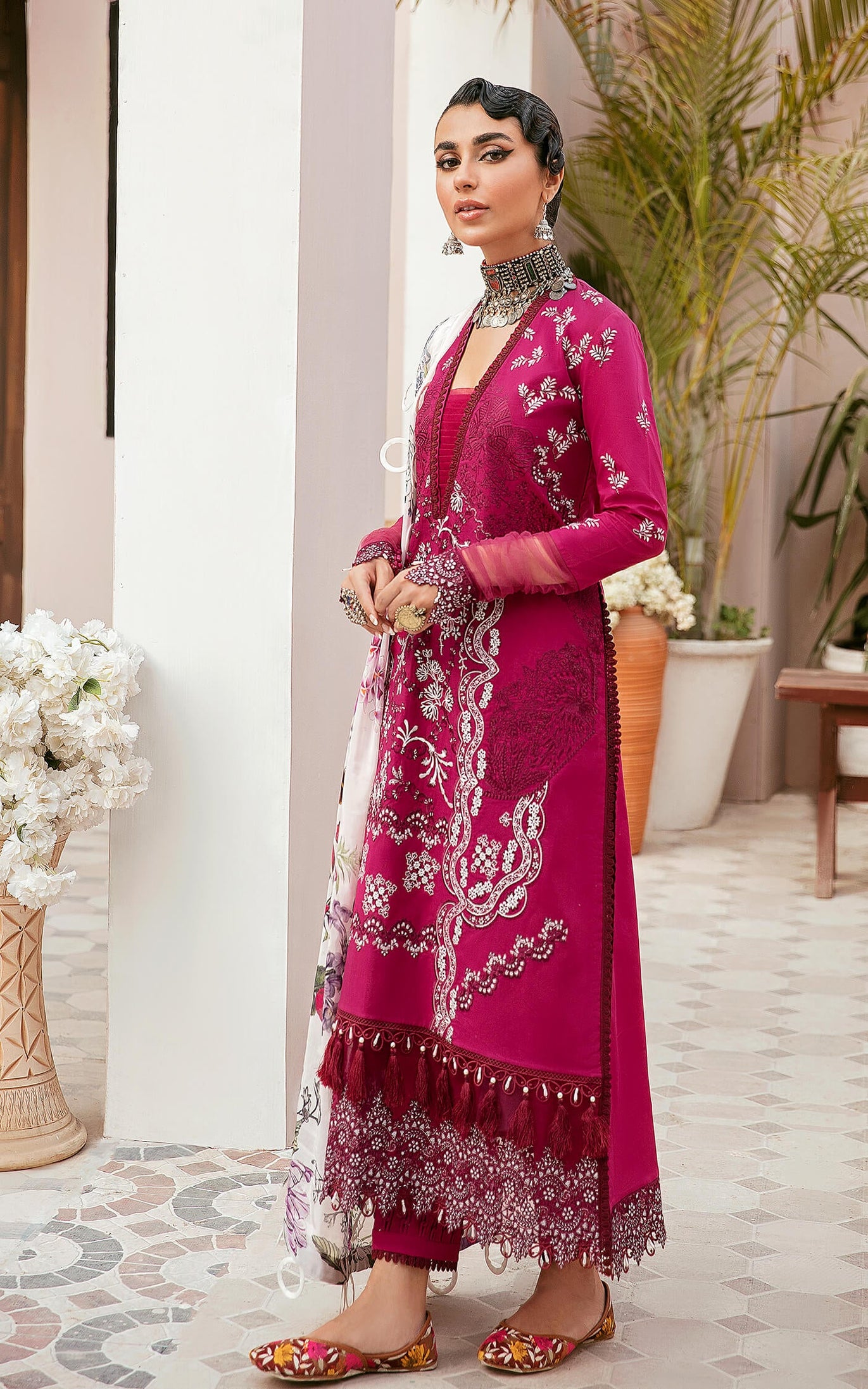 Asifa Nabeel Qaus-e-Quzah Luxury Lawn'22 SS#08