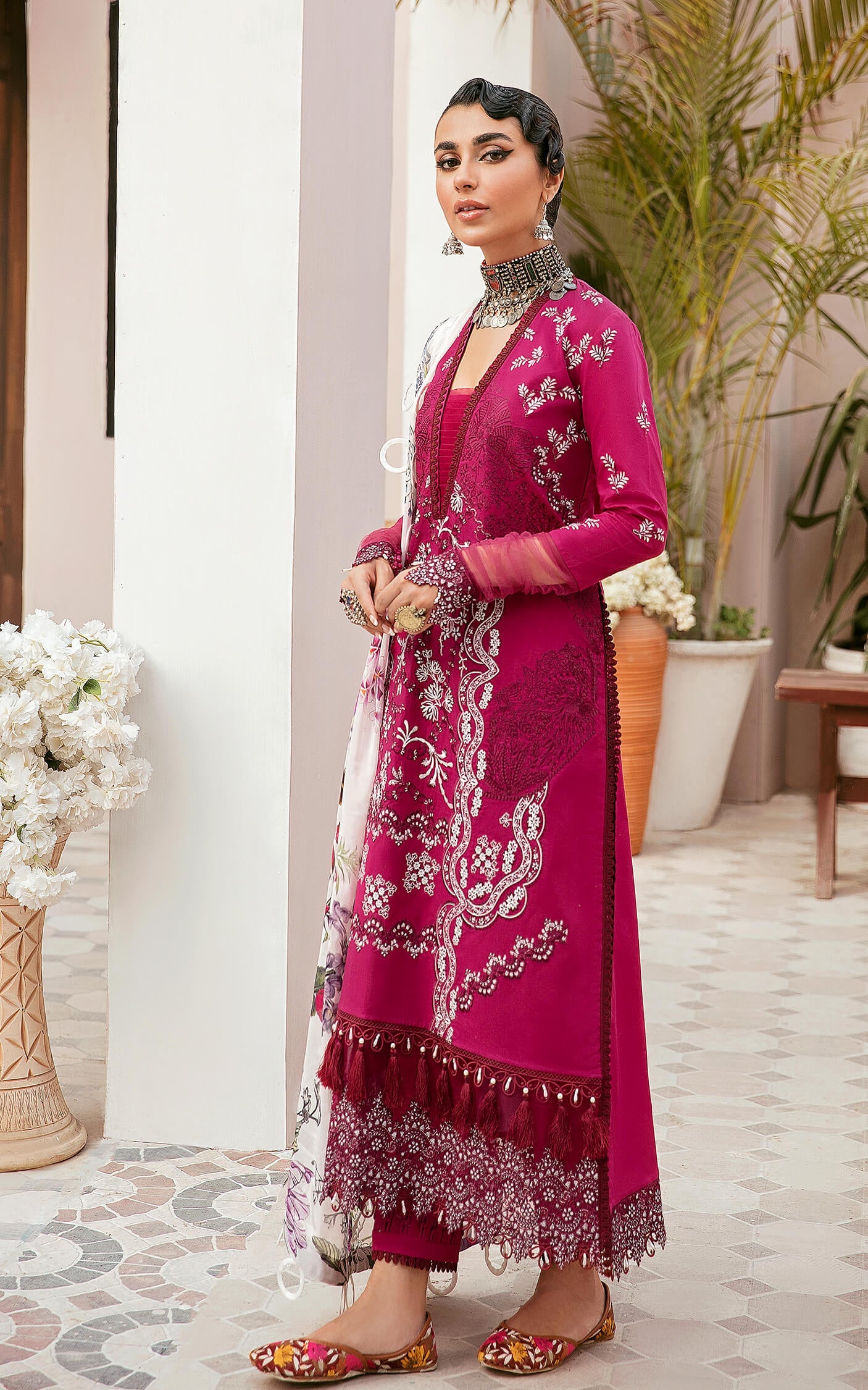 Asifa Nabeel Qaus-e-Quzah Luxury Lawn'22 SS#08