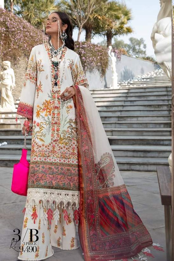 Sana Safinaz Luxury Lawn`21 D#3B