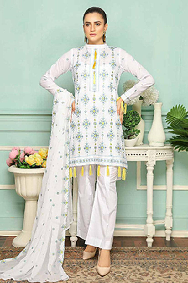 Sanam Saeed S/S Lawn`21 V-3 D#09