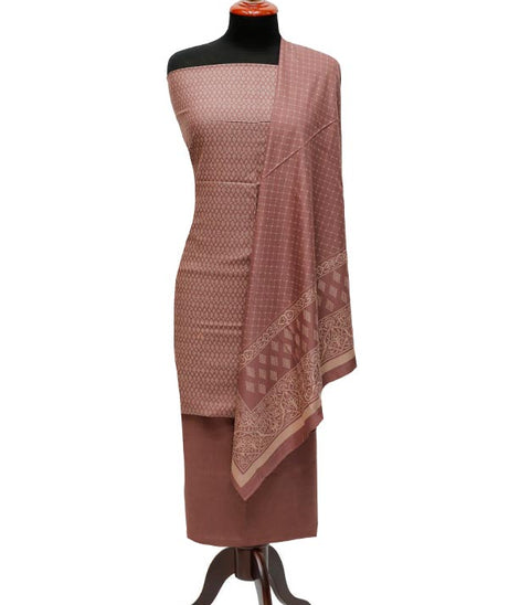 Sar-E-Bazam Pashmina Print`22 D#07 DT Pink
