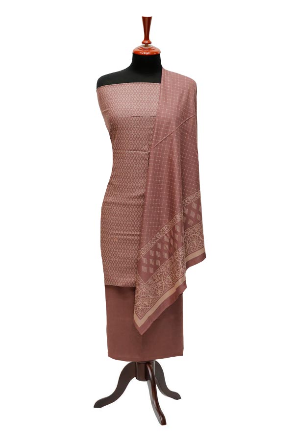 Sar-E-Bazam Pashmina Print`22 D#07 DT Pink