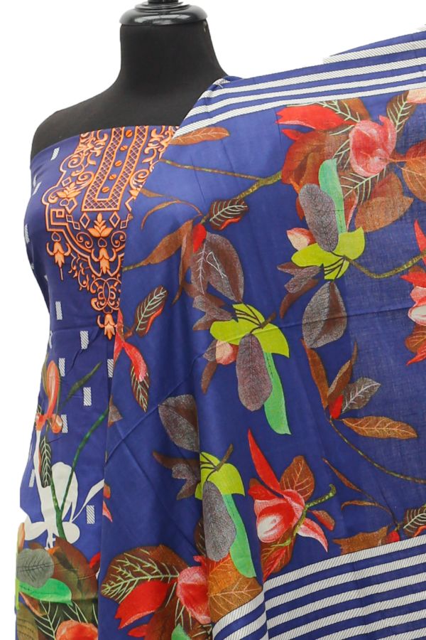 Satrangi Classic Linen`21 D#352 (Blue)