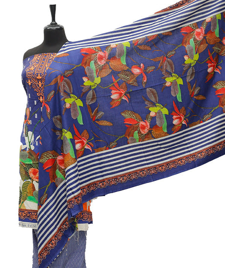 Satrangi Classic Linen`21 D#352 (Blue)