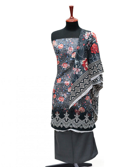 Serene Print Lawn`25 D#334 (D Grey)