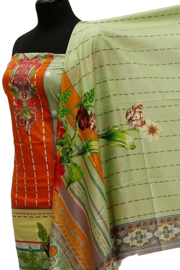 Shahin Star Classic Lawn'21 D#7017 L Green