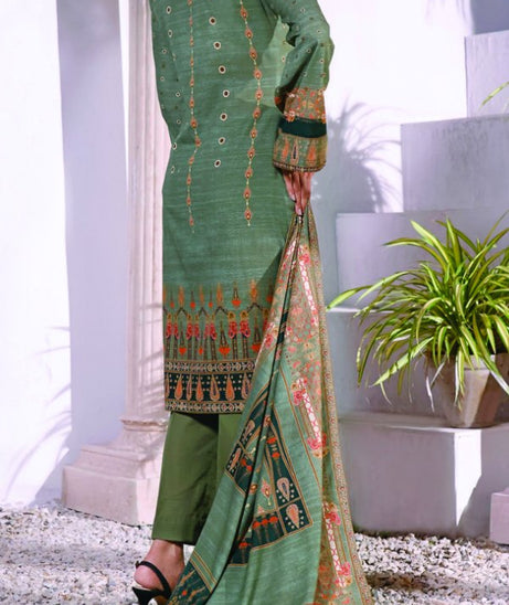 Shahkar Digital Khaddar`21 D#122 (Dull Green)