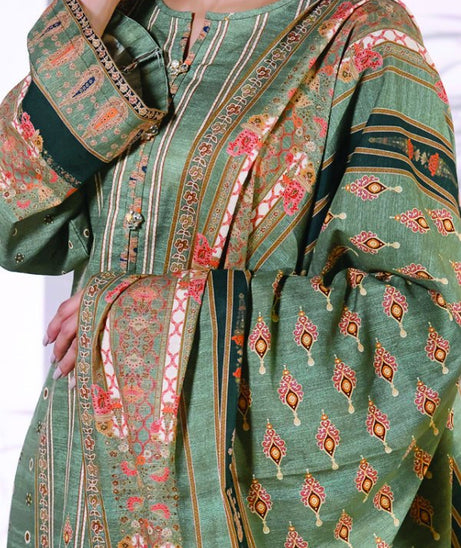 Shahkar Digital Khaddar`21 D#122 (Dull Green)