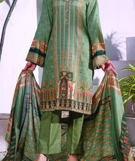 Shahkar Digital Khaddar`21 D#122 (Dull Green)