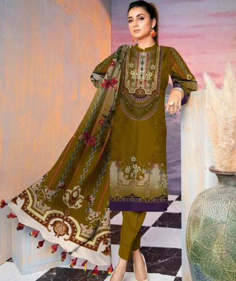 Shahnoor D/Classic Lawn`22 D#143 G Brown