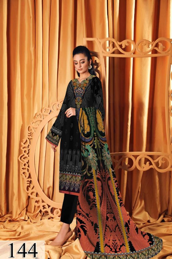 Shahnoor D/Classic Lawn`22 D#144 Black