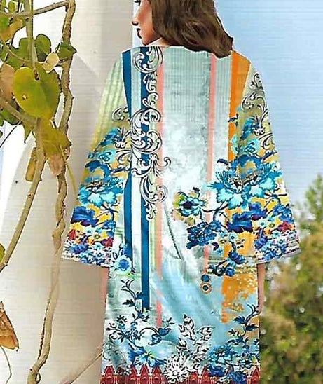 Shaista Azure Linen`21 D#HSU#115