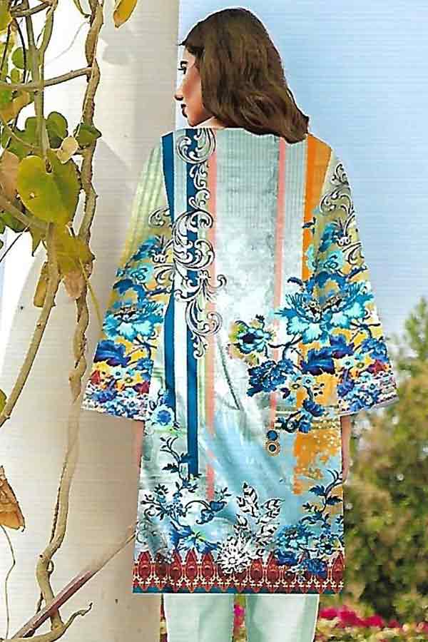 Shaista Azure Linen`21 D#HSU#115