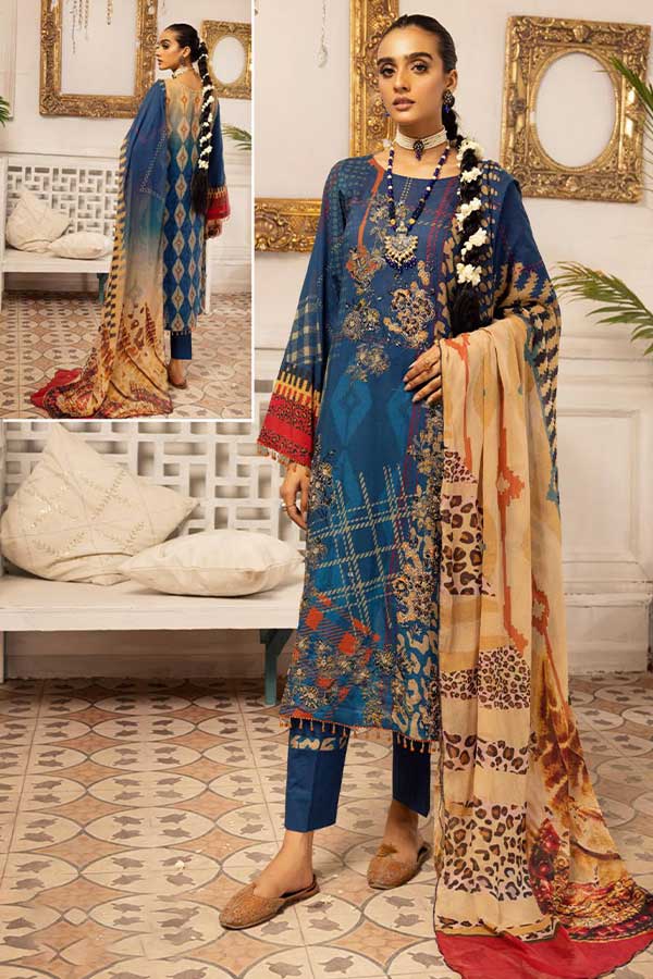 Shaista Digital Emb Lawn`23 D#341