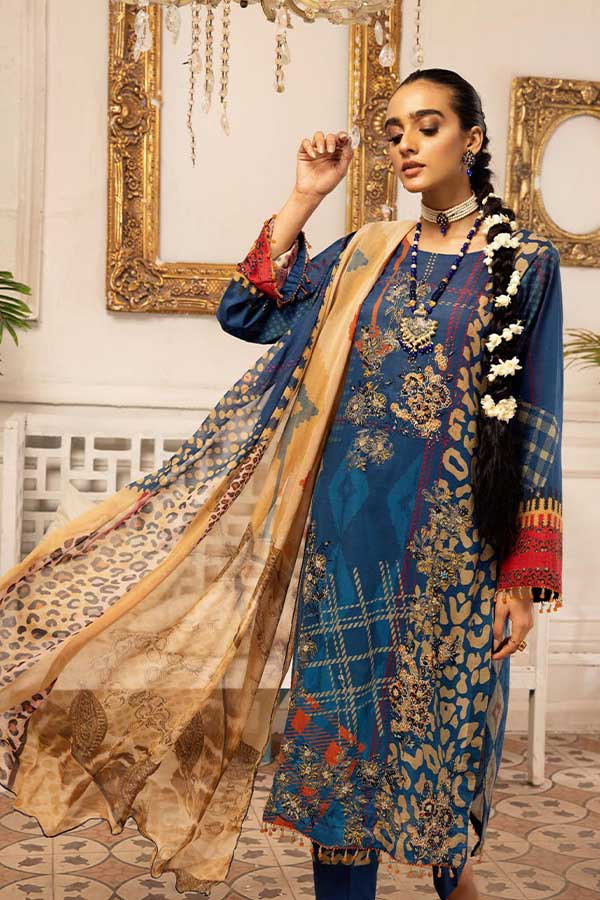 Shaista Digital Emb Lawn`23 D#341