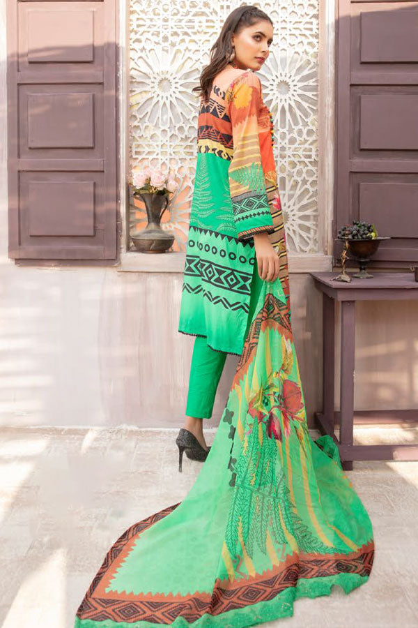Shaista Emb Print Lawn`21 D#19