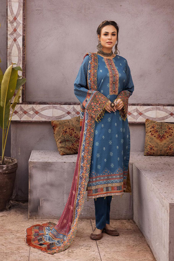 Shaista Hira Digital Emb Lawn`23 D#01