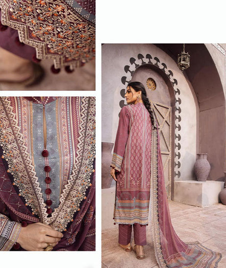Shaista Hira Digital Emb Lawn`23 D#07