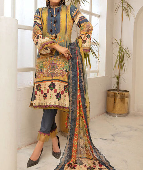 Shaista Huda D/Print Lawn`21 D#124