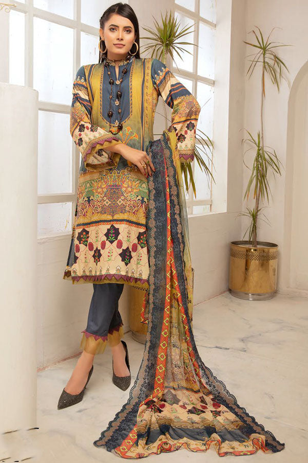 Shaista Huda D/Print Lawn`21 D#124